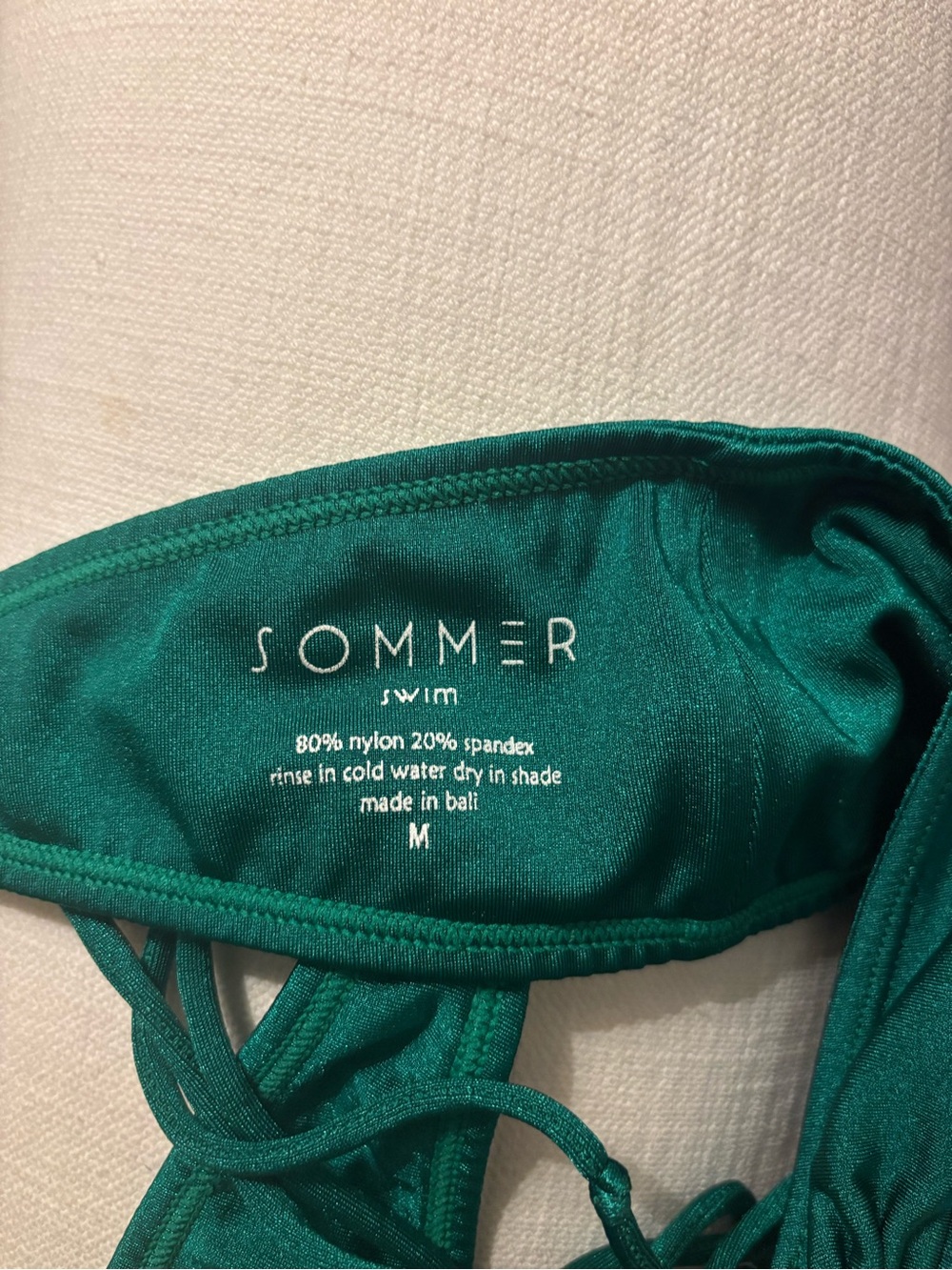 Sommer Swim Emerald Green Tie-String Bikini Set - Women Swim - Picture 4 of 5
